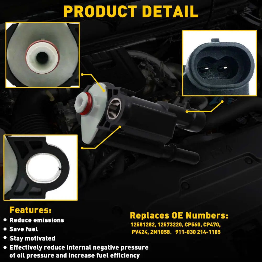 EVAP Vapor Canister Purge Solenoid Valve For Cadillac Chevy Silverado GMC Sierra