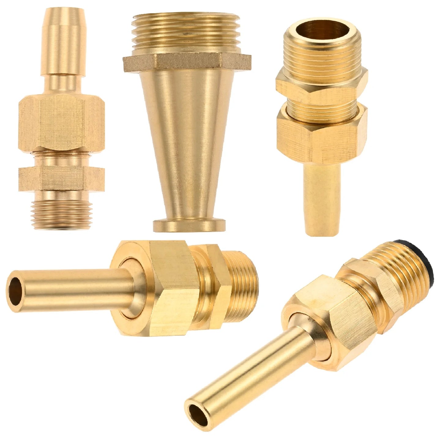 1Pc Brass Single Fountain Nozzle Direct Flow Suitable For Car Washing Garden Park Irrigation Water Spray Durable Accessories