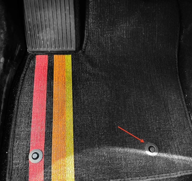 Car Mats With Buttons Waterproof Non-Slip Car-Specific Mats For Toyota Land Cruiser 2008–2015 Floor Mats Full Set