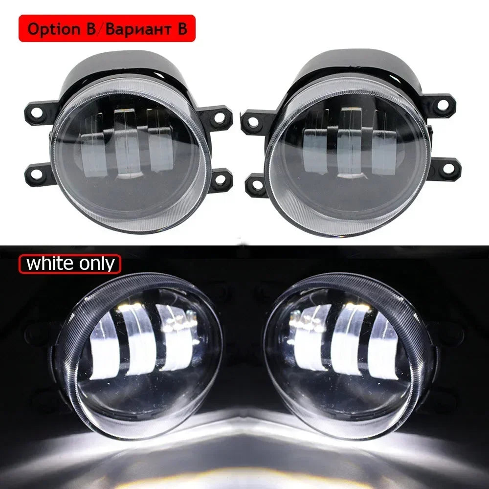 LED Fog Lights with Lens Car PTF 30W for Toyota Mark X X130 2009 2010 2011 2012 2013 2014 Angel Eyes DRL Daytime Running Lamp