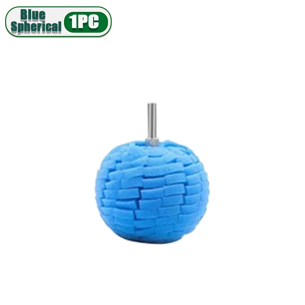 1-10PCS Car Hub Polishing Sponge Grinding Head Conical Sponge Wheel Metal Plastic Grinding Tool Auto Rim Cleaning Accessories