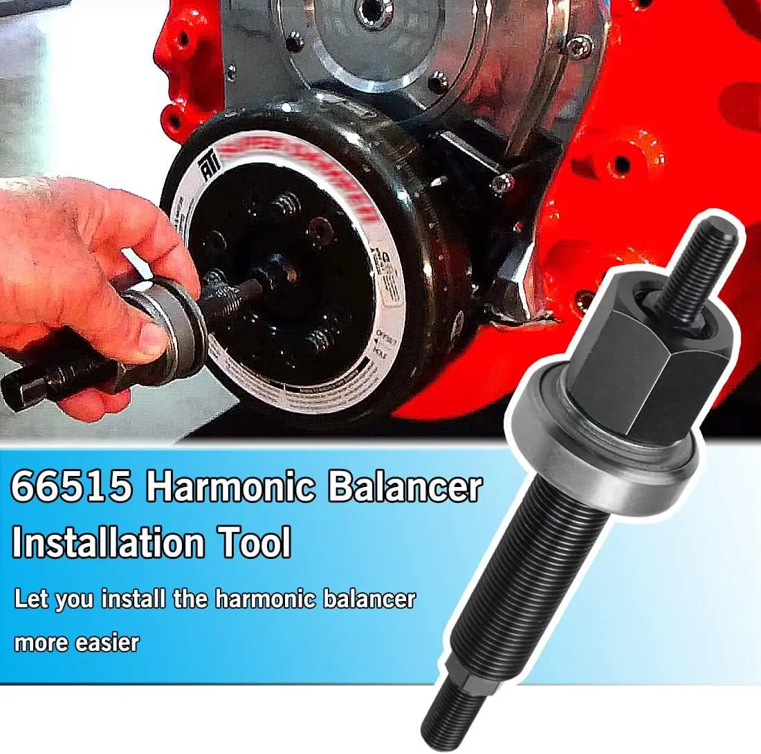 66515 Harmonic Balancer Installation Tool Compatible with Chevy 350 SBC BBC Cranks