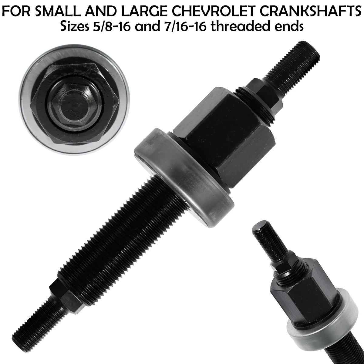 Harmonic Balancer Installation Tool 5/8" 7/16 -16 For Chevy SBC BBC Engine 66515 Installer Installation Tool Replacement