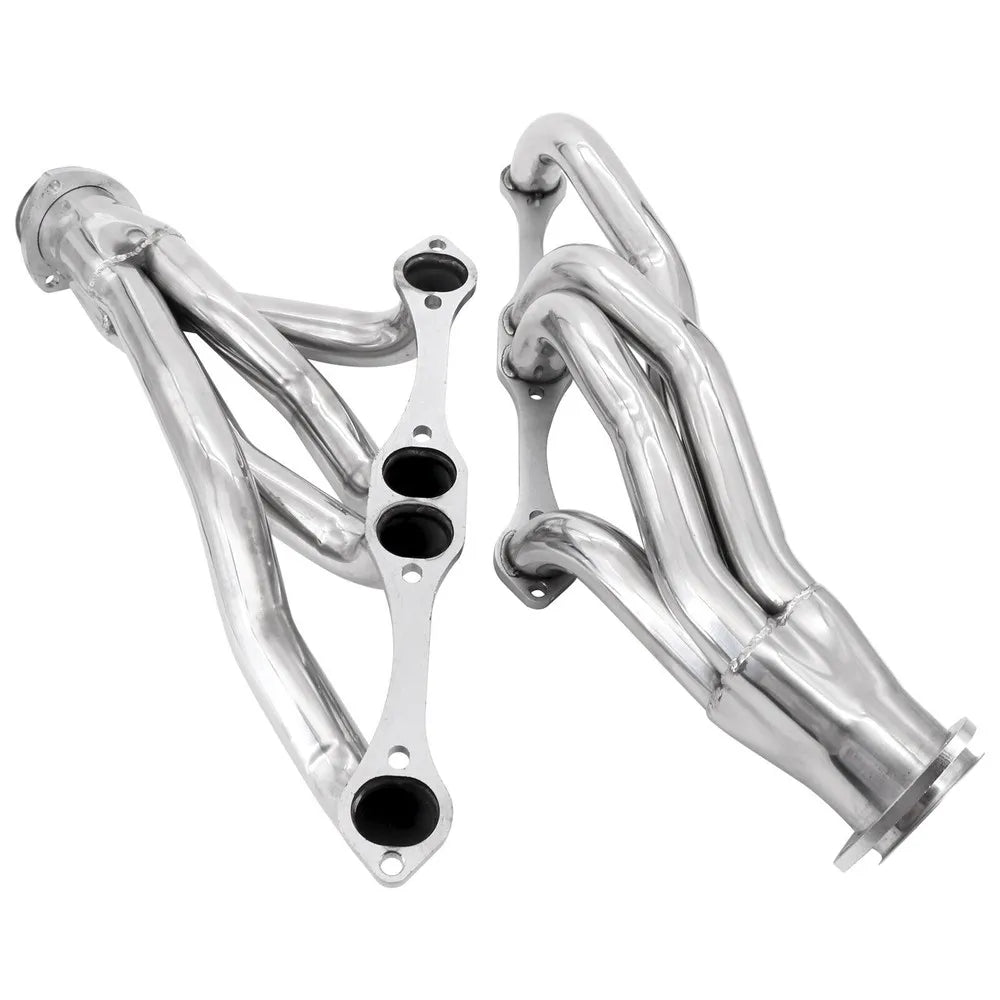 For Chevy 265-400 V8 Small Block SBC Stainless Steel Shorty Manifold Header