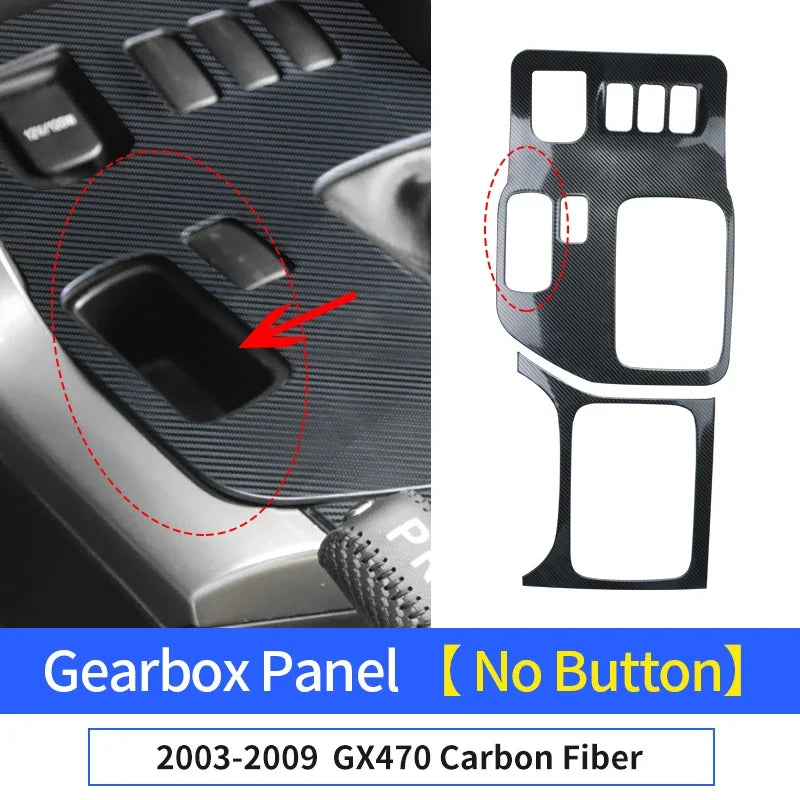 for Lexus 470 GX470 2003-2009 2008 2007 2006 2005 2004 Upgrades Interior Decoration Accessories Stainless Steel Gearbox Cover