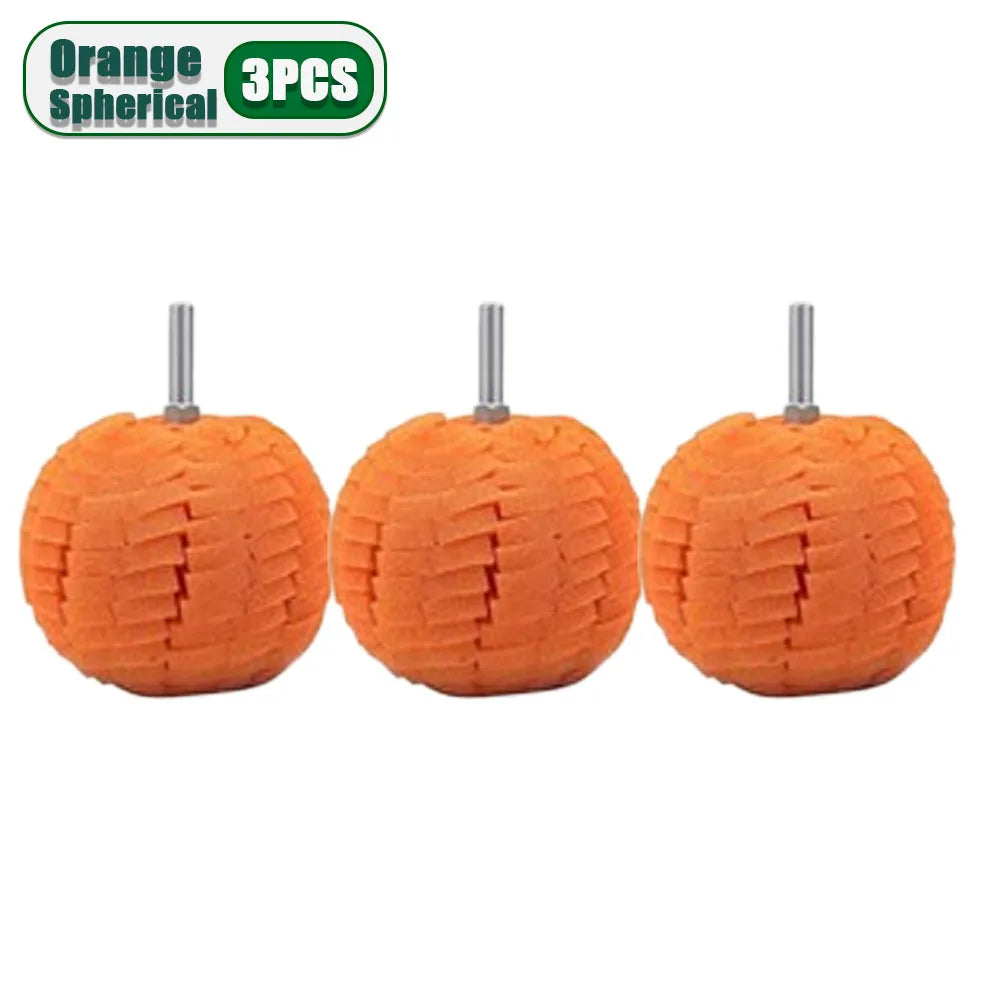 1-10PCS Car Hub Polishing Sponge Grinding Head Conical Sponge Wheel Metal Plastic Grinding Tool Auto Rim Cleaning Accessories