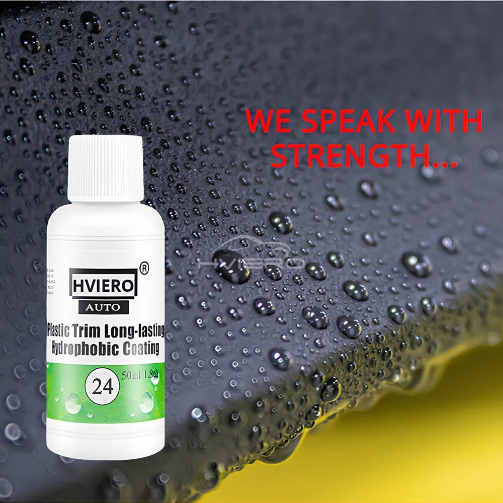 Car Plastic Renovator 20ML/50ML/100ML Care Coating Auto Rubber Repair Clean Restore Gloss Black Shine Seal Brighten Wash Tools