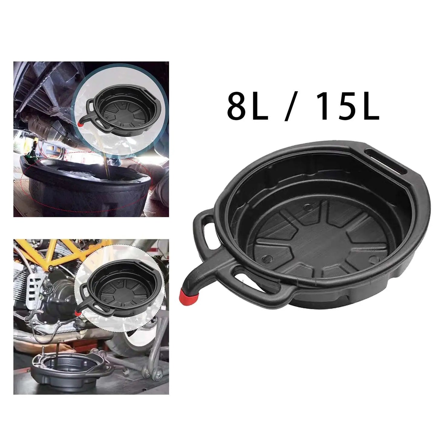 6L-15L Oil Drain Pan Pan Tool Prevents Spills Accessories Waste Storage Car Oil Change Cleaning Anti Freeze Oil Storage Pan Tray