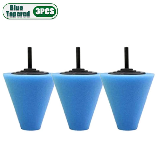 1-10PCS Car Hub Polishing Sponge Grinding Head Conical Sponge Wheel Metal Plastic Grinding Tool Auto Rim Cleaning Accessories