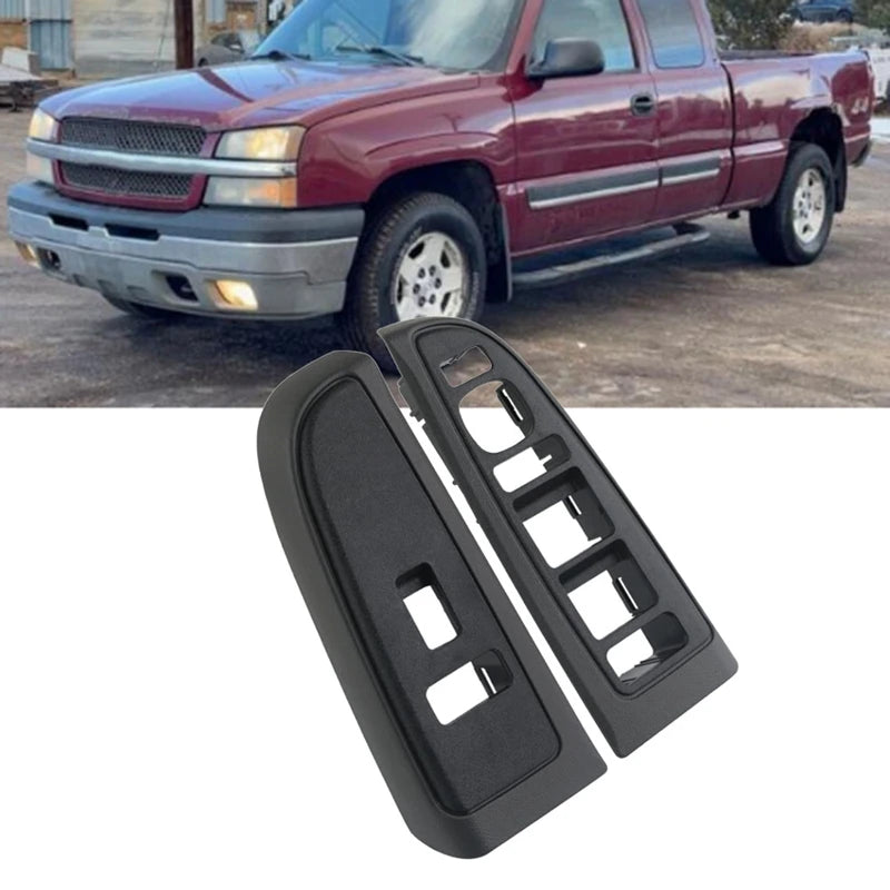 N32R_Car Window Glass Control Panel Armrest Lift Switch Button Cover 89045120 89045127 for Chevy Silverado GMC Sierra Yukon