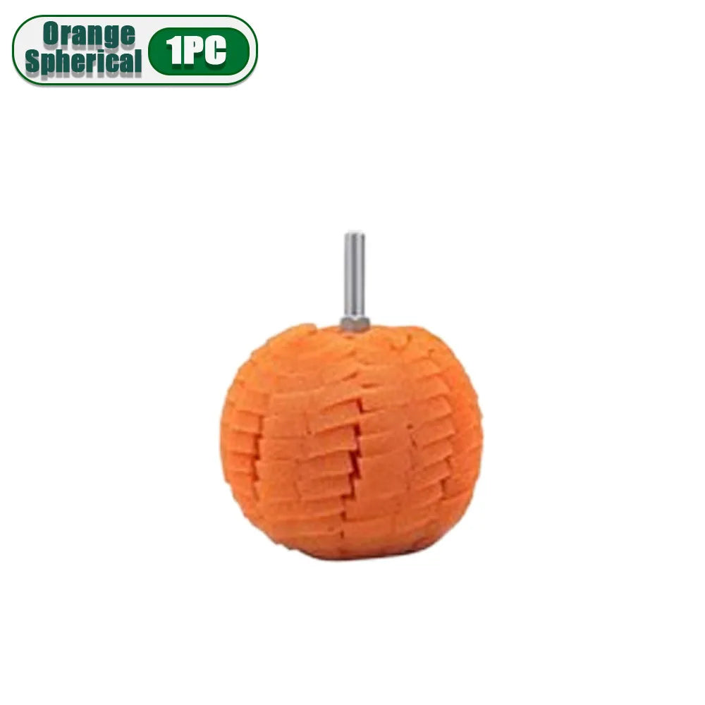 1-10PCS Car Hub Polishing Sponge Grinding Head Conical Sponge Wheel Metal Plastic Grinding Tool Auto Rim Cleaning Accessories