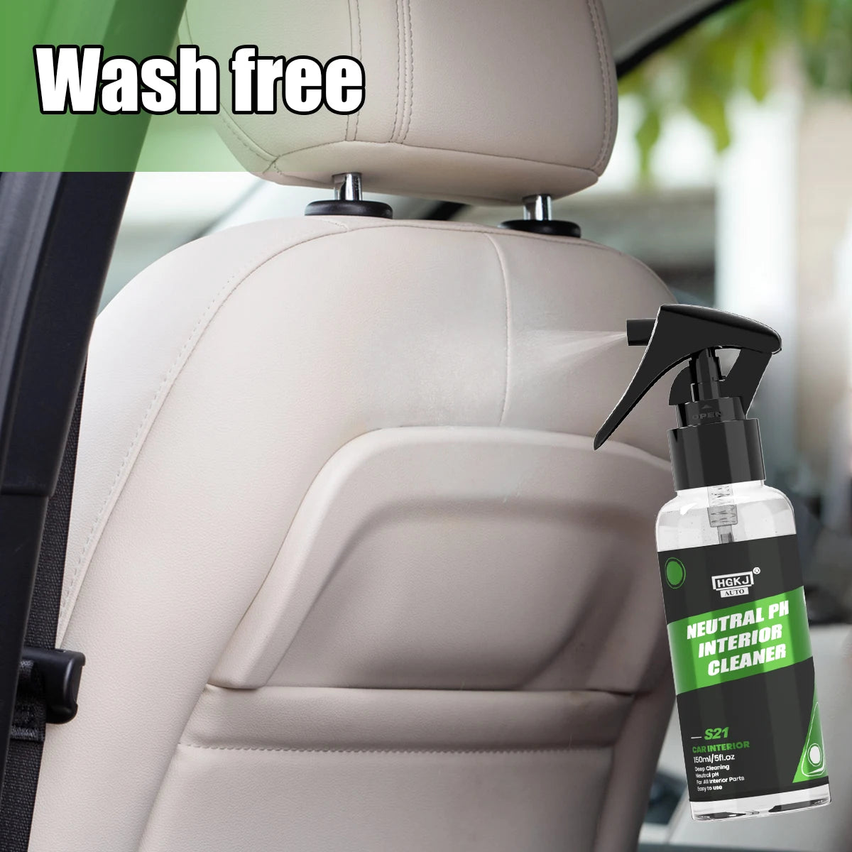 Automobile interior cleaner; waterless multifunctional car dashboard ceiling cleaner; leather flannel; woven fabric; cleaning