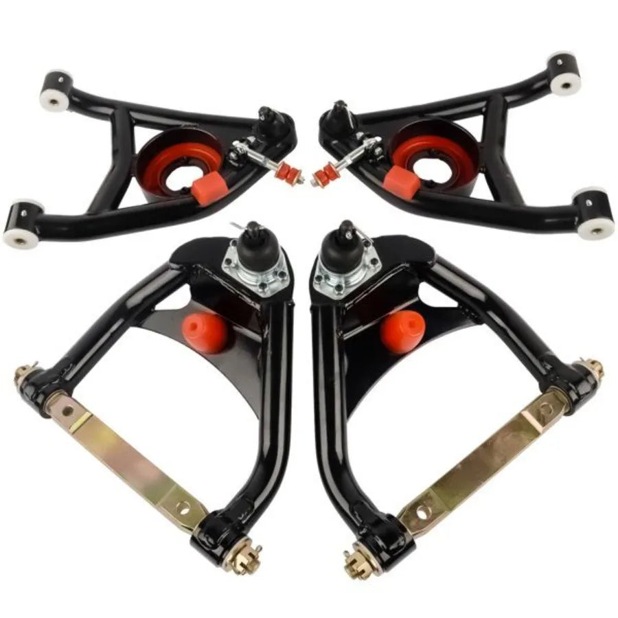 4x Front Upper Lower Control Arms A Body for Buick Gran Sport Skylark Special Chevy Chevelle El Camino Malibu Monte Carlo Oldsm
