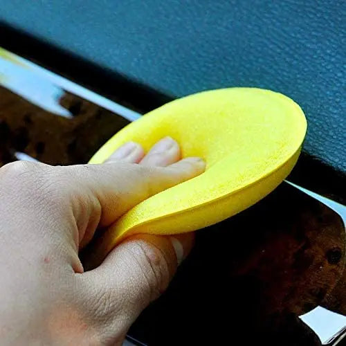 5/30Pcs Car Waxing Polish Wax Foam Sponge Applicator Pads 10CM Yellow Cleaning Sponge Clean Washer Washing Tool Car Cleaning